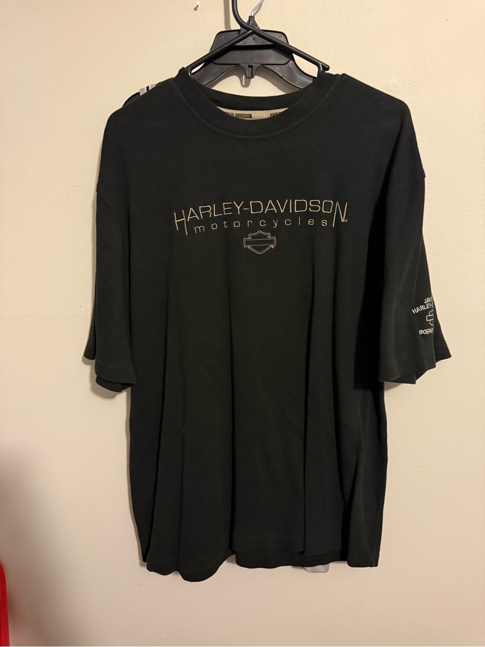 Harley-Davidson Black T-Shirt with Gold Logo